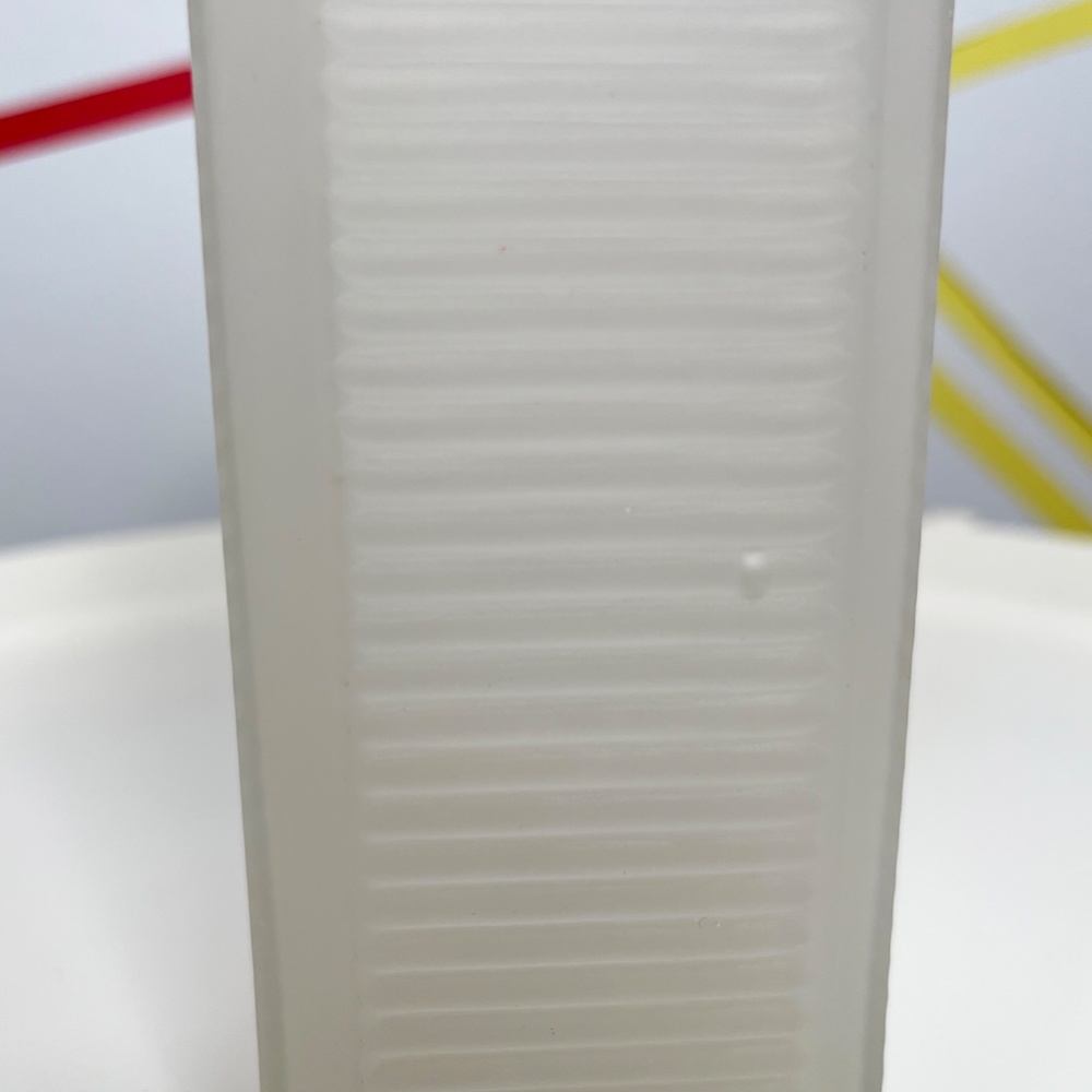 Rectangular Frosted Glass Vase - Picture 4 of 4
